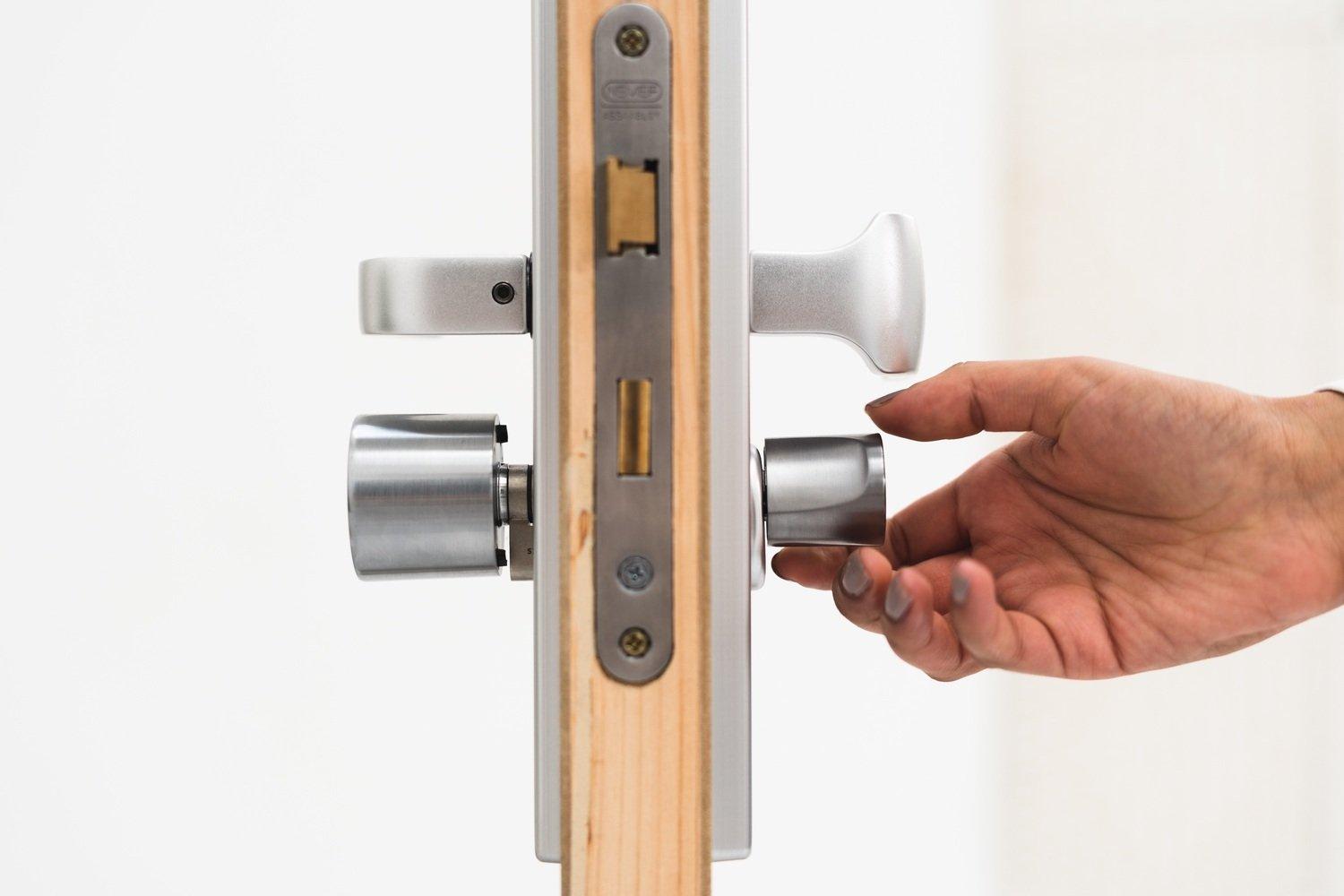 Bold Smart Cylinder Door Lock Side in Door