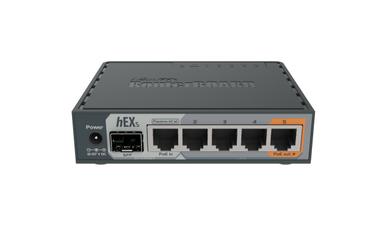 MikroTik hEX S 6-Port Gigabit Passive PoE+ Router (RB760IGS)
