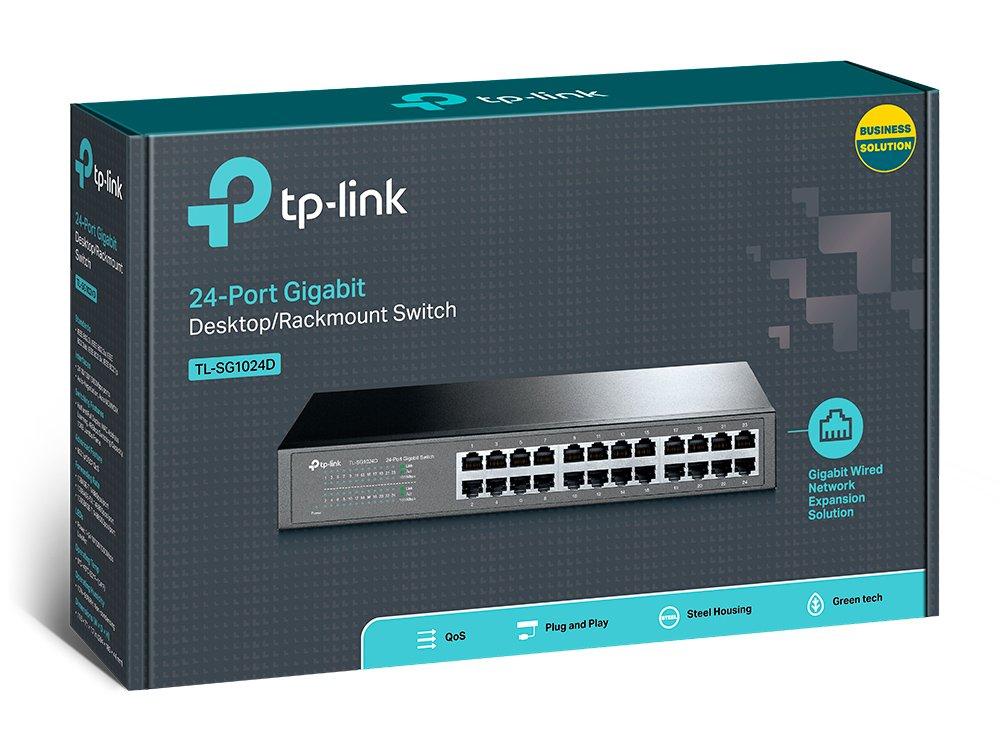 TP-LINK TL-SG1024D 24-Port Gigabit Unmanaged Switch Box