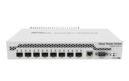 MikroTik CRS309-1G-8S+IN 8 SFP+ Port Cloud Router Switch Front Image